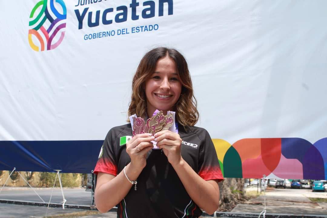 MauVila's tweet photo. Envío una felicitación a las y los atletas yucatecos; Patricia Nuñez, ganadora de una medalla de🥇 y 🥈en el Campeonato Nacional de Gimnasia de Trampolín que se llevó a cabo en #SanLuisPotosí; y a Saraí Borges, Wesley Pech, Roberto Ayala y Santiago Ayala, quienes clasificaron al Campeonato Mundial Juvenil de la misma disciplina. ¡Son un orgullo para #Yucatán!
