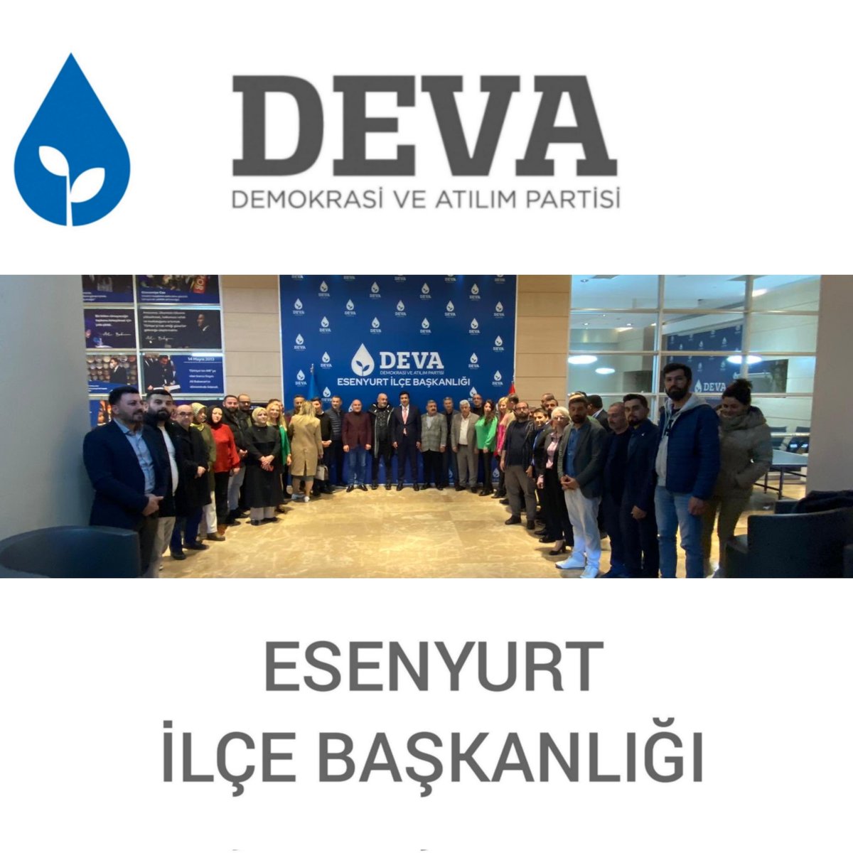 <a href="/devapartisi/">DEVA Partisi</a> <a href="/esenyurtadeva/">DEVA Partisi Esenyurt ( Resmi Hesabı )</a> İlçe Başkanlığı olarak Kurucu İlçe Başkanımız Sayın <a href="/haliskahriman/">Halis Kahriman</a> önderliğinde Yönetim Kurulu Toplantısı gerçekleştirdik.

Güçlü teşkilatımız tam kadro kurulduğu günden bu yana aynı heyecan, azim ve kararlılıkla çalışmalarını sürdürecektir.