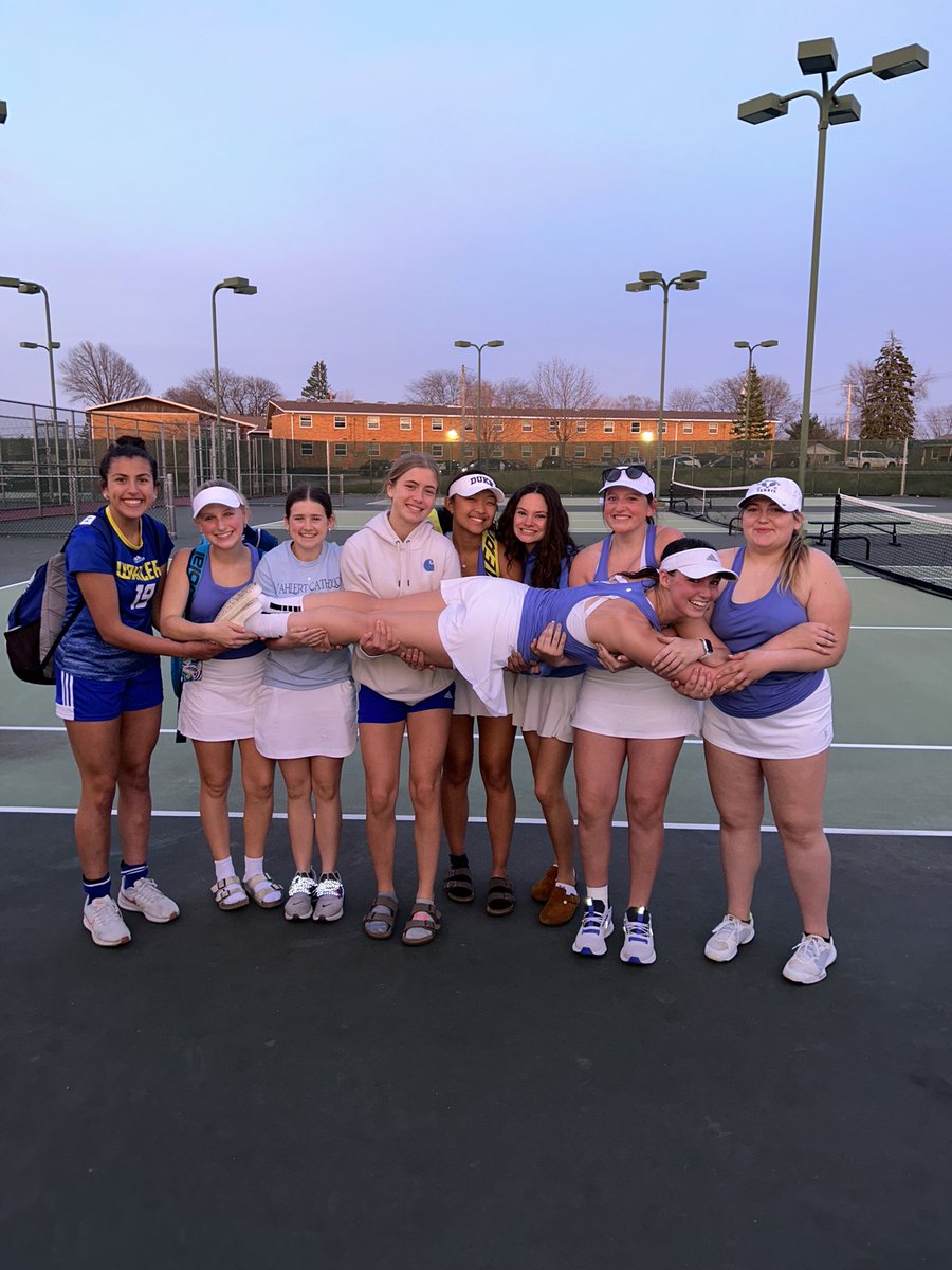Lost a tough one 3-6 to Waterloo West. Our MVP of the night goes to Amanda Pregler for her win at #2 doubles. We will play the Senior Rams  on Thursday. Go Eagles!