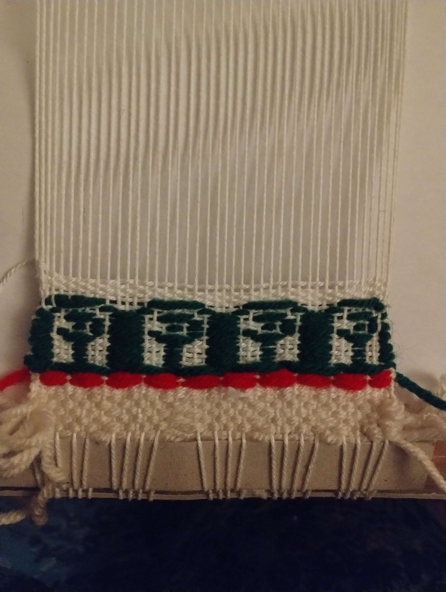 Rabbitfiberarts's tweet photo. Hmmmm. 🧐 Messy proof of concept, may  not ever be for sale buuuuut....... https://t.co/IlzW8ozdh8