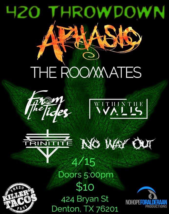 We forget about Twitter sometimes, but here’s your reminder we play in Denton this Saturday.

Playing as a 3-piece for the first time since 2018 due to one member has other obligations, but it’s guaranteed to be a good time!