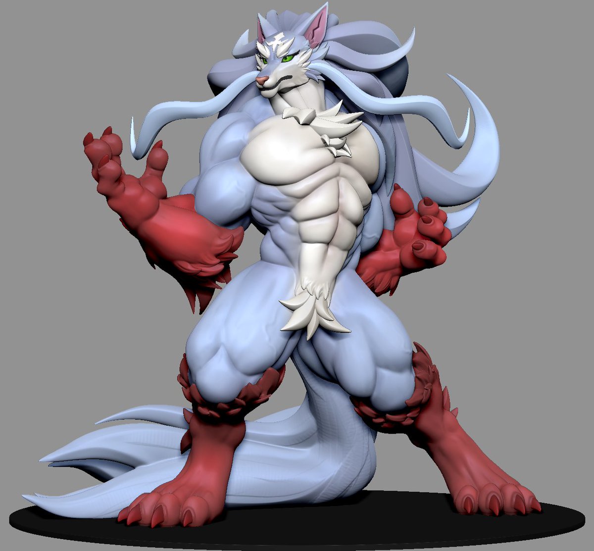 ManuelDeJorge's tweet image. style+details pass~ things coming together! awwoo  #WIP #Fel #CampfireCookingInAnotherWorld