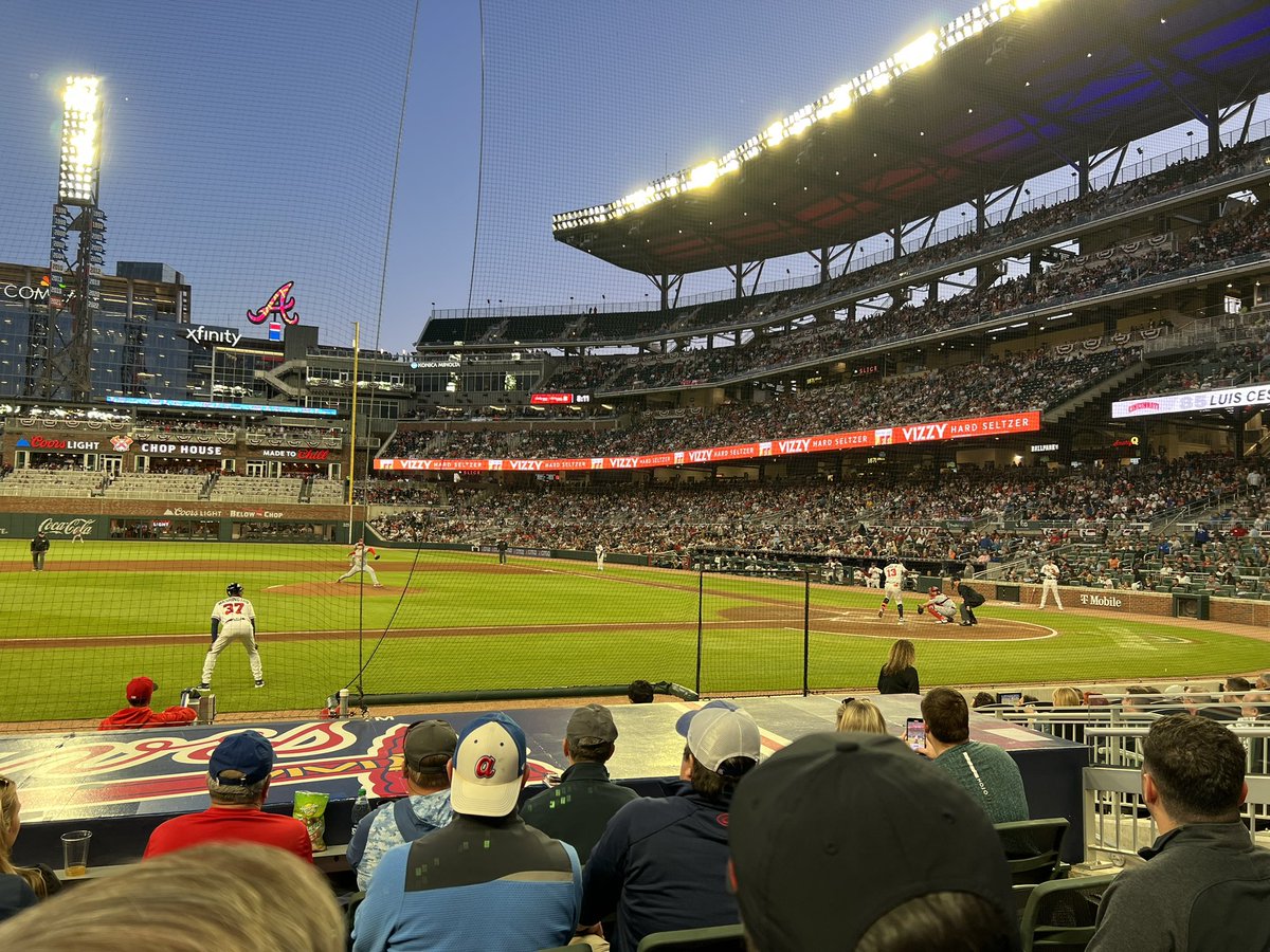 Our first <a href="/Braves/">Atlanta Braves</a> game ⚾️ Big thanks to <a href="/mickeykingjr/">Mickey King</a>