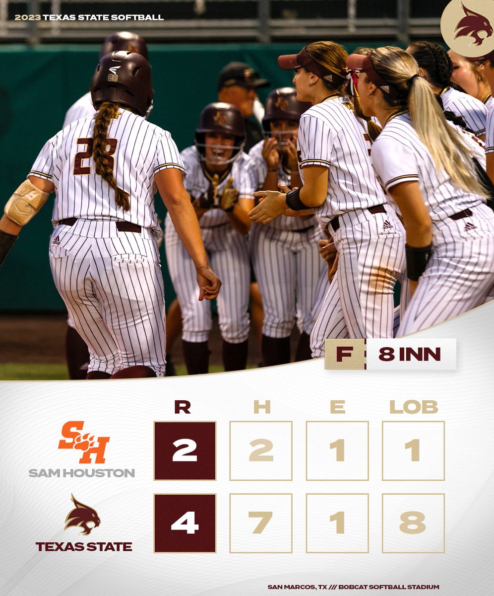 Two run homer for the walk off WIN #EatEmUp