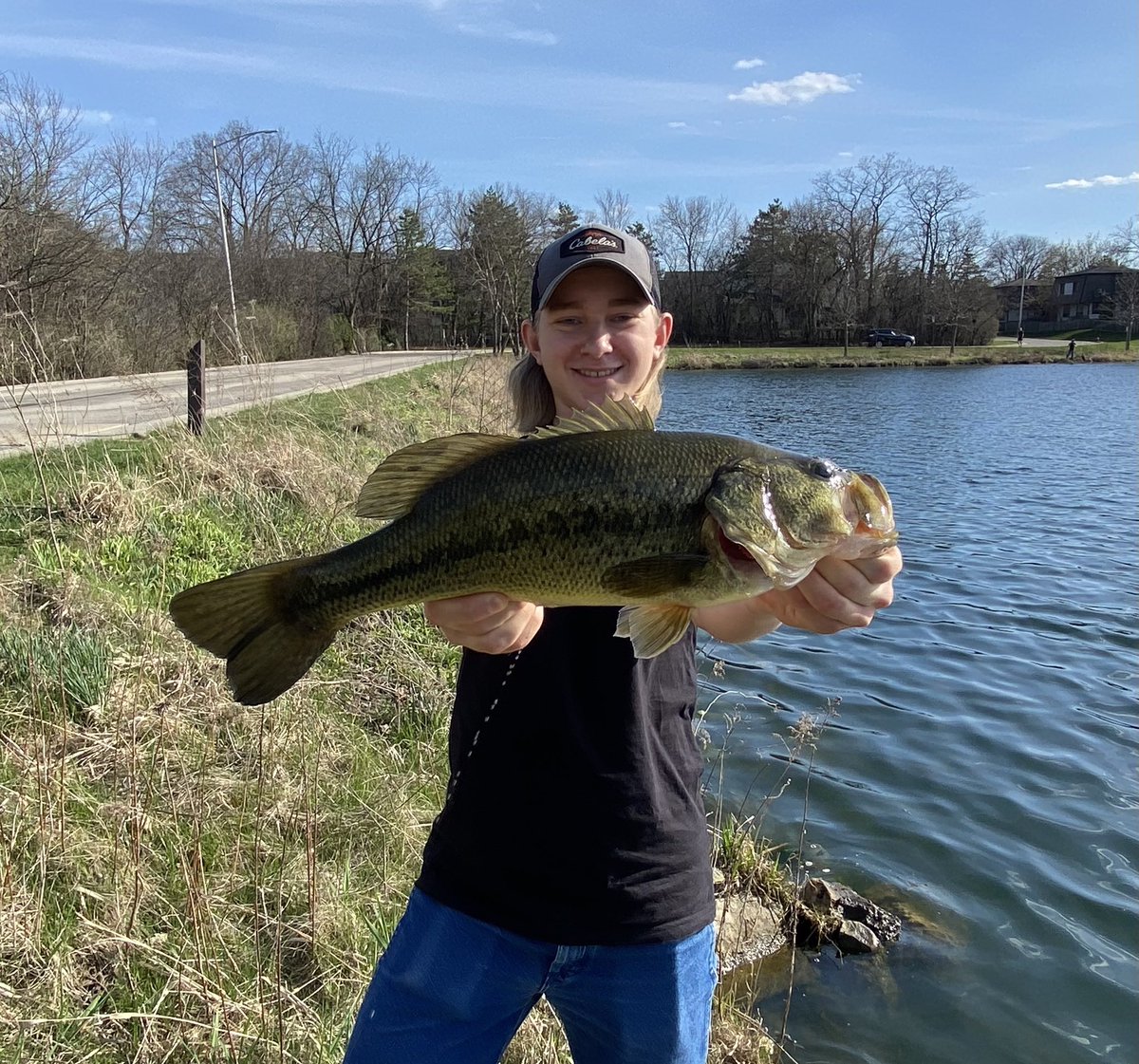Nice day out for the <a href="/BG_Bison/">BG_Bison</a> fishing club. Matt &amp; Isaac with the #catchoftheday