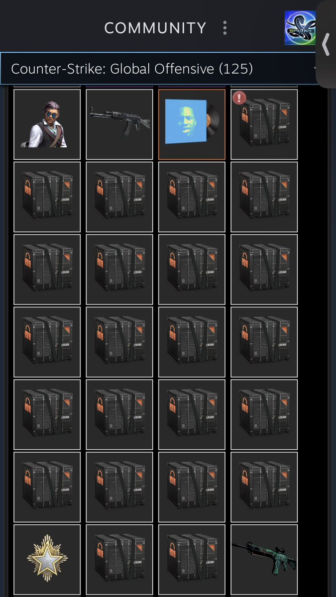 TheSnipingSnake's tweet photo. IRS vs my CSGO storage units.

who’s gonna win? https://t.co/gEo2KVxSlJ