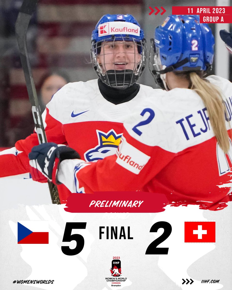 IIHFHockey's tweet image. 🇨🇿 @narodnitymzen finds success against @SwissIceHockey !

Game Story: iihf.com/en/events/2023…

#WomensWorlds #CZESUI