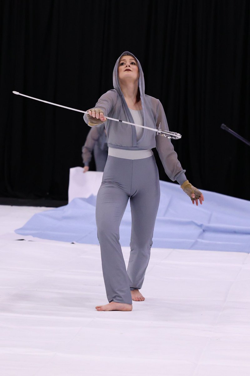 StaggColorGuard's tweet image. Maya performing in our 2023 Winter Guard show.