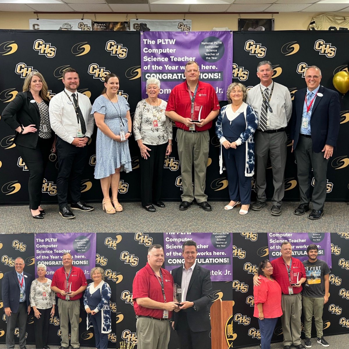 Congratulations to Mr. Swiatek for earning Project Lead the Way’s National Computer Science Teacher of the Year award. Out of 12,000 applicants, Mr Swiatek rose to the top!   So proud of him!!   #TOY_PLTW #OneHurricane <a href="/CHSCanes/">Citrus High School, Inverness, FL 🌀🌀🌀</a>