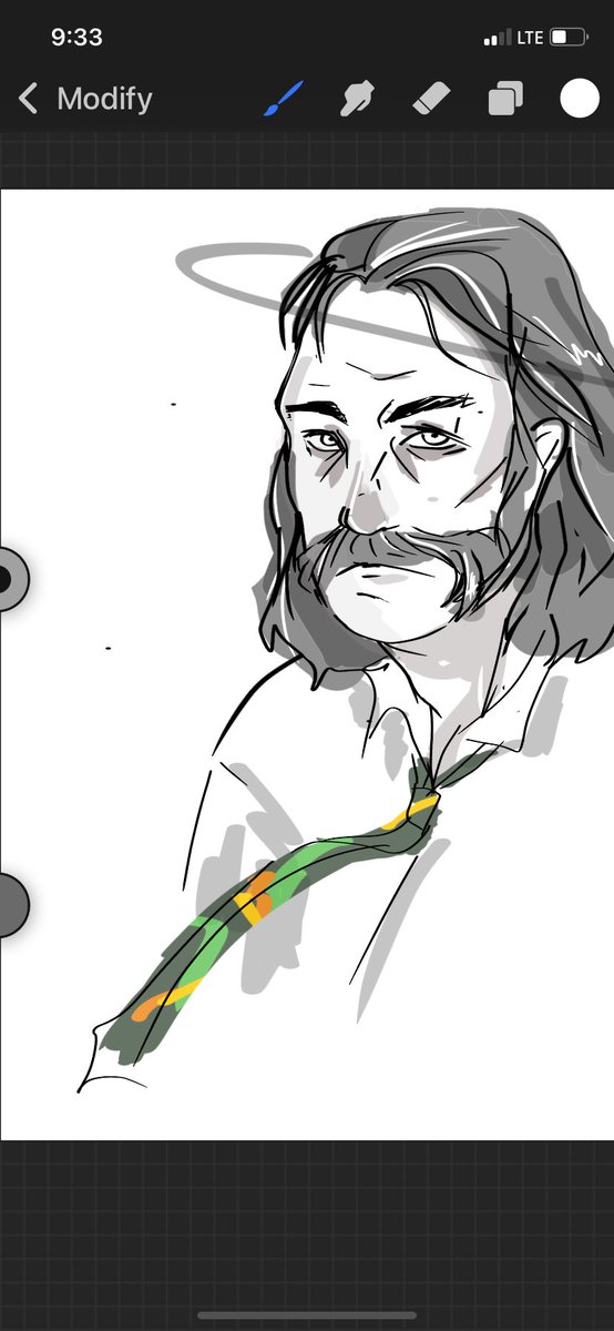 chiquitoburrito's tweet photo. I’ll learn to draw him one day #discoelysium #pocketprocreate https://t.co/wAkl8zjSOe