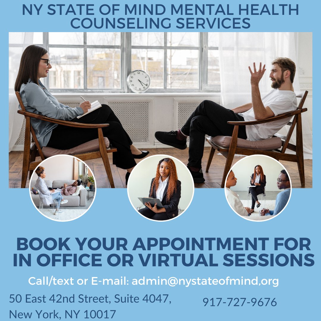 NY State of Mind Mental Health Counseling Services (@nystateofmindmh ...