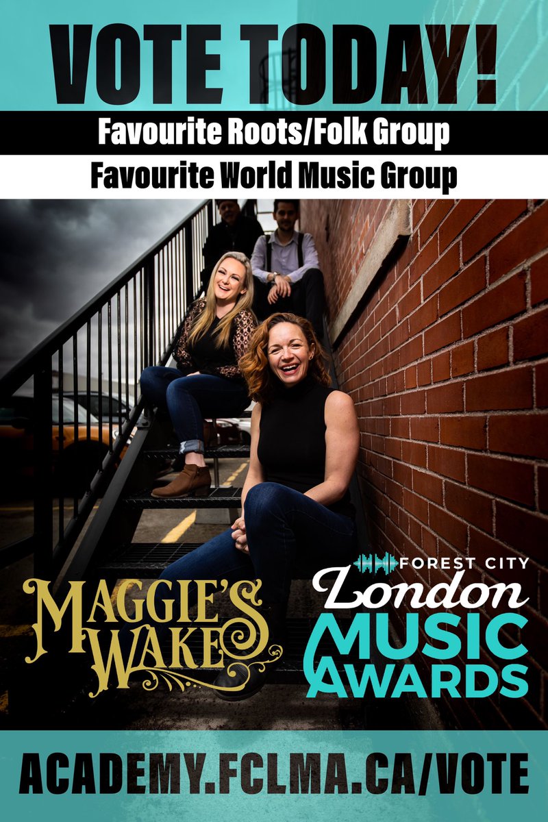 Great news!! ⭐️🏆🎶🏆⭐️ We’re nominated for an @fclmalondon award and it would be awesome if you could give us your vote. Head to academy.FCLMA.ca/vote & make it happen. Thanks! ⭐️⭐️⭐️⭐️
