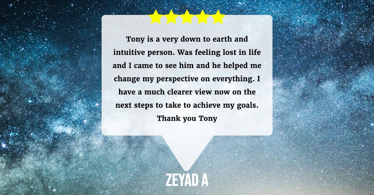 tonyuberoi's tweet photo. Customer Review -  Zeyad A
#Astrology #CustomerReview #EmotionalPower #EmotionalWellbeing #LifeCoach #Medium #Numerology #Palmistry #Psychic #Tarot #TonyUberoi
#TonyUberoi #psychic #spiritual #lifecoach #emotionalpower #intuitive #clairvoyant #medium https://t.co/eTShjIloS0