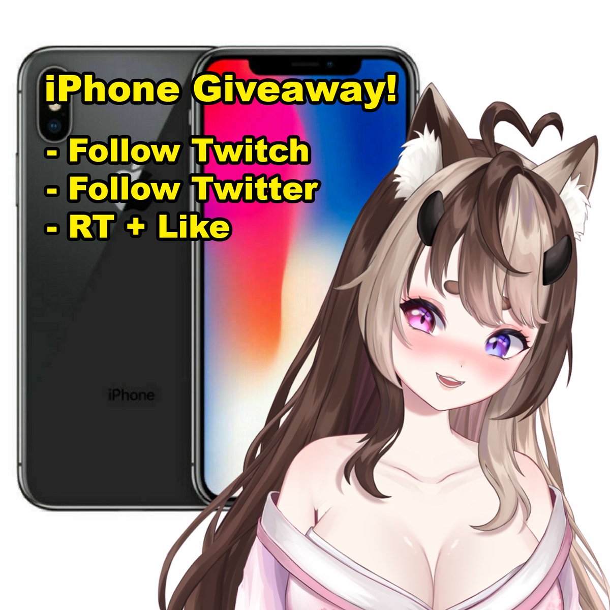 aicutetv's tweet photo. 🎁iPhoneX Giveaway!

Rules:
✅Follow my twitch
✅Follow my twitter
✅RT&♥️
✅Post VTuber Reference (optional)
✅Tag a friend (optional)
More Steps: https://t.co/hj6gBcDyhr

🛑End Date: May 20th

I'm retiring my iPhoneX and I know my #vtuber friendos would possibly love to have a chance at face tracking features that the iPhone gives! So good luck! I hope to make someone's day ♥️