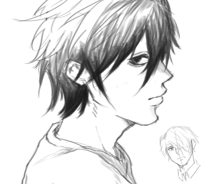THANK Y’ALL SO MUCH FOR 100+ FOLLOWERS 🥳🥳 Here’s a sketch of a musty boy (L)