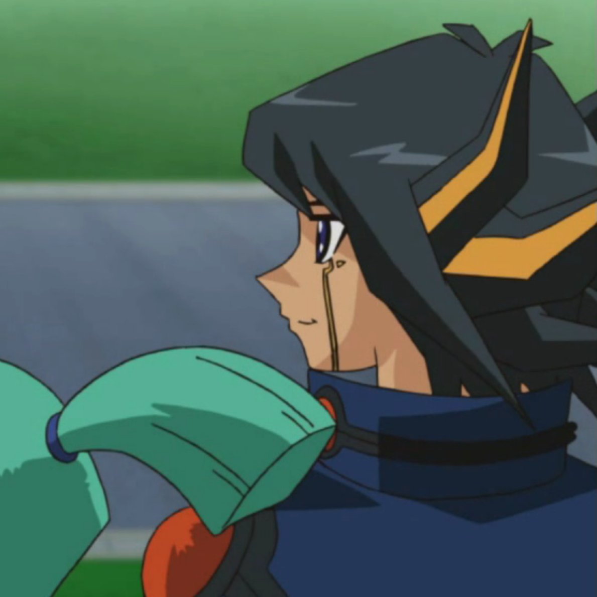 Yusei smiling while Aki is holding onto him vs the way he smiles watching her ride around for her license is just so heartwarming. He is such a stoic person, but so smiley when it comes to Aki. 

Yusei loves her very much :')