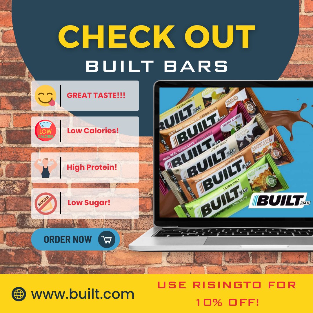 R2TOpodcast's tweet image. Check out the perfect subculture to candy bars and sweets!

With a never ending catalog of flavors, Built Bars are a must try! 

Use code RISINGTO at built.com for 10% OFF!!!
#imbuilt #built #builtbar