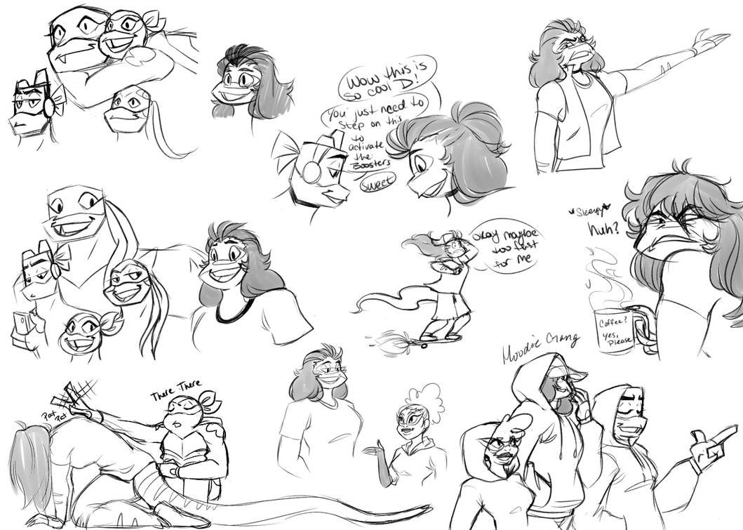 TaiMegatron's tweet photo. More rise doodles with Mondo Gecko I forgot to draw his three lil beard lines in all of these I’m so disappointed in myself!!!

#RiseoftheTMNT #saverottmnt #UnpauseROTTMNT #rottmnt https://t.co/RGVD7MlEi0