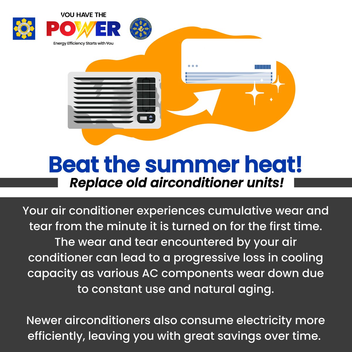 DOE Philippines on Twitter "Replace old air conditioner units! DOEPH