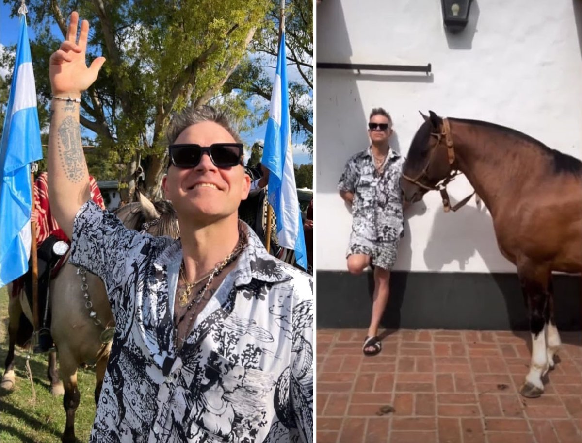 LujanOut's tweet photo. Robbie Williams en Luján señores. https://t.co/bfmPQ4AlNL