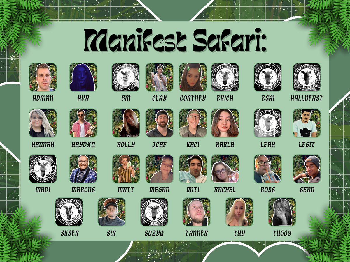 OrgManifest's tweet photo. Our final 22 on the safari! We're back tomorrow with an all new format in store   for the remaining explorers! https://t.co/u0It2YxGST