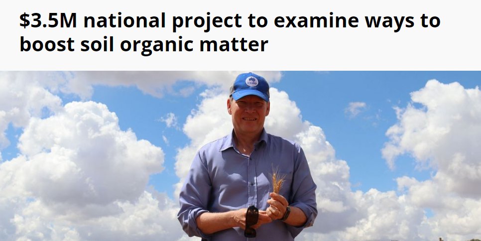 Exciting new <a href="/CSIRO/">CSIRO</a> project funded by <a href="/theGRDC/">GRDC</a> and industry partners to support grain producers to take account of #soil biota and understand how to fertilise the system, not just the crop. 
groundcover.grdc.com.au/agronomy/soil-…
<a href="/AgroJAK/">John Kirkegaard</a>