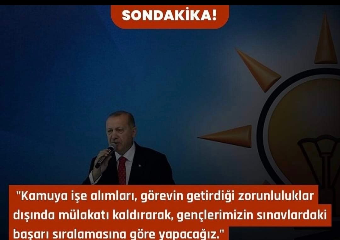 Kamu Görevi Atamalarında Mülakat Kaldırılacak

Yaparsa Ak Parti yapar.
"Lider masa başında değil işbaşında belli olur."

#Türkiyeyüzyılı🇹🇷 
#Kilisiçinhemenşimdi
#HedefKızılelma  

Uzm.Dr.Fazıl ARISOY 
AK Parti Kilis Milletvekili Adayı