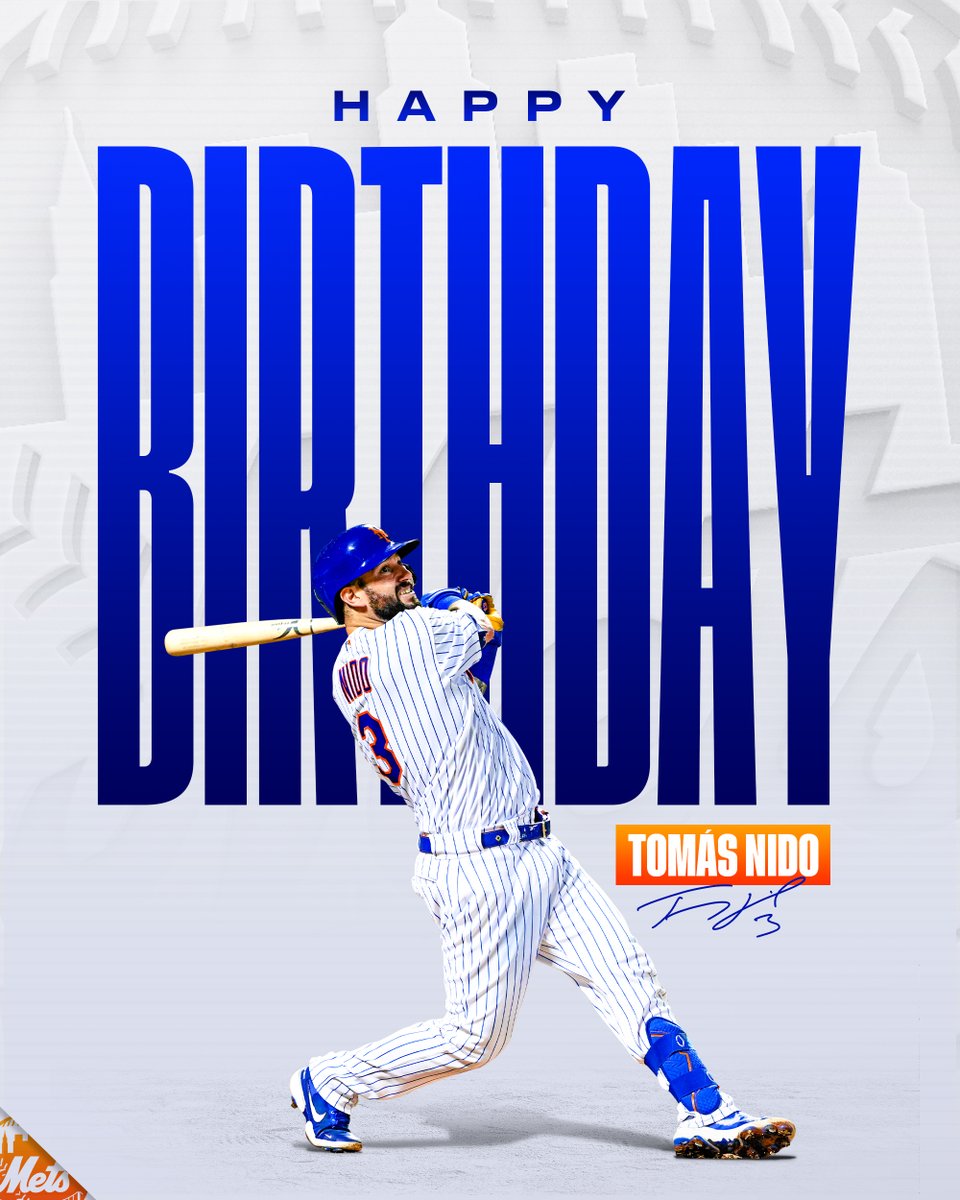Mets's tweet photo. Wishing @tnido24 a very happy birthday! 🎉 https://t.co/mGTWaJ3A0D