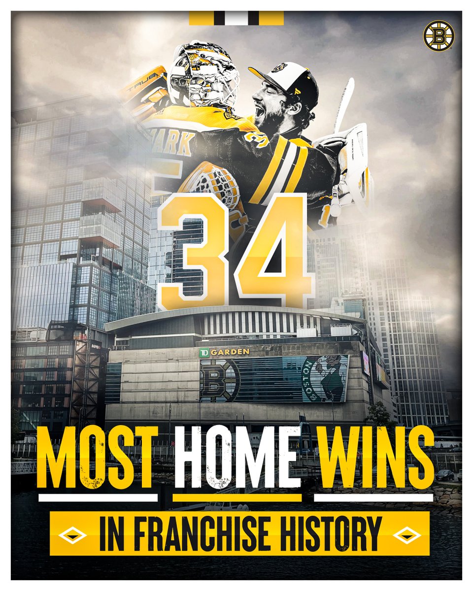 NHLBruins's tweet photo. History on home ice. https://t.co/YvcDpKwHoz