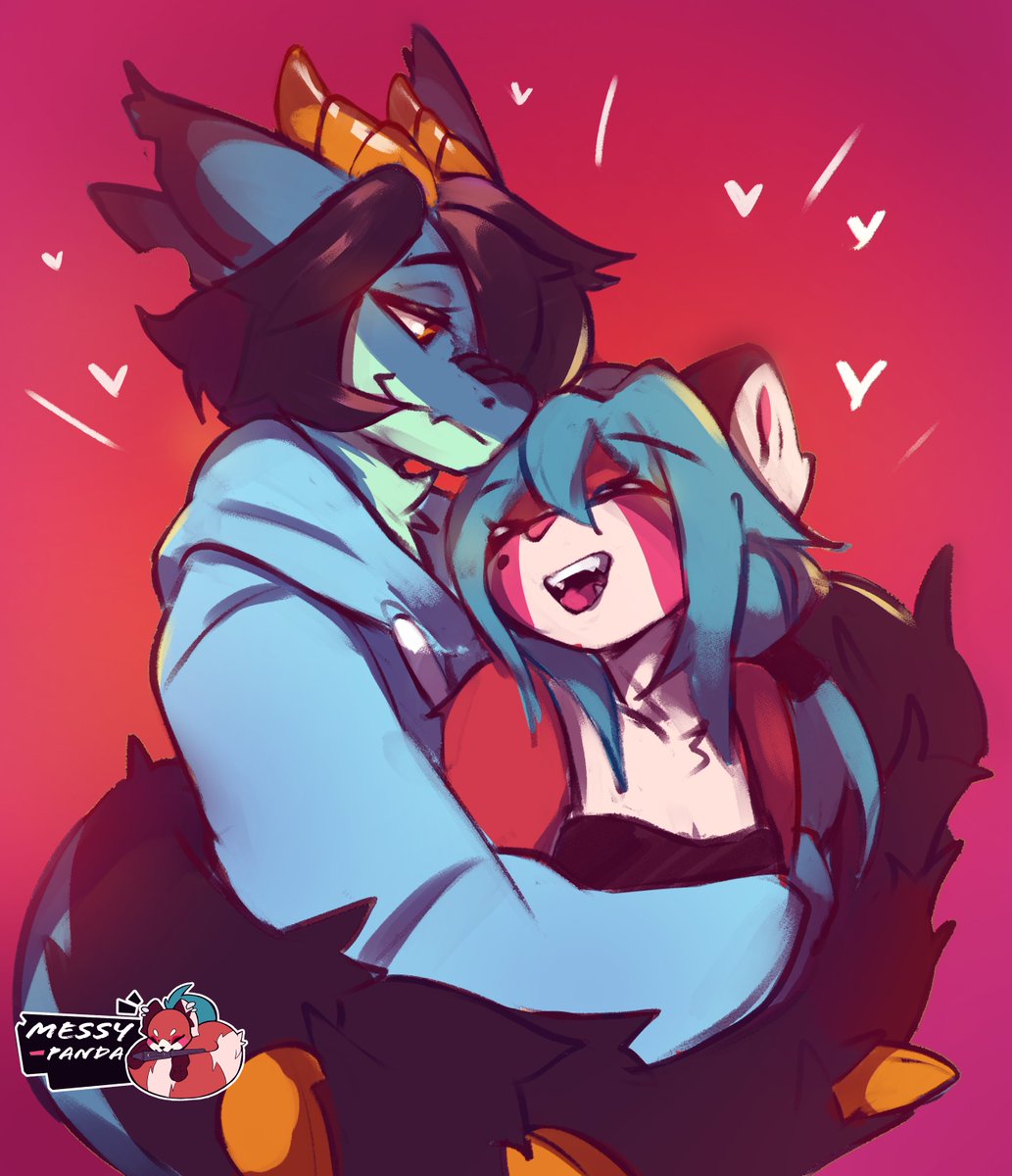 _Messypanda's tweet photo. Personal Sketch drawing!^^ Me and my Partner https://t.co/JbZLYIPNVW