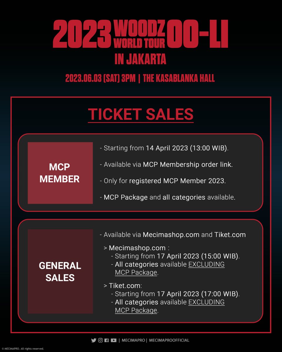 mecimapro's tweet photo. [ANNOUNCEMENT]
2023 WOODZ WORLD TOUR OO-LI IN JAKARTA - Official Seat Plan and Ticket Sales schedule.
MOODZ, we can’t wait to have a great start of June with #WOODZ! Make sure to take note of the ticketing schedule, see you soon! #OOLIinJKT

🔗: https://t.co/Q2O3aAMW2B https://t.co/WOnA1bCXJE