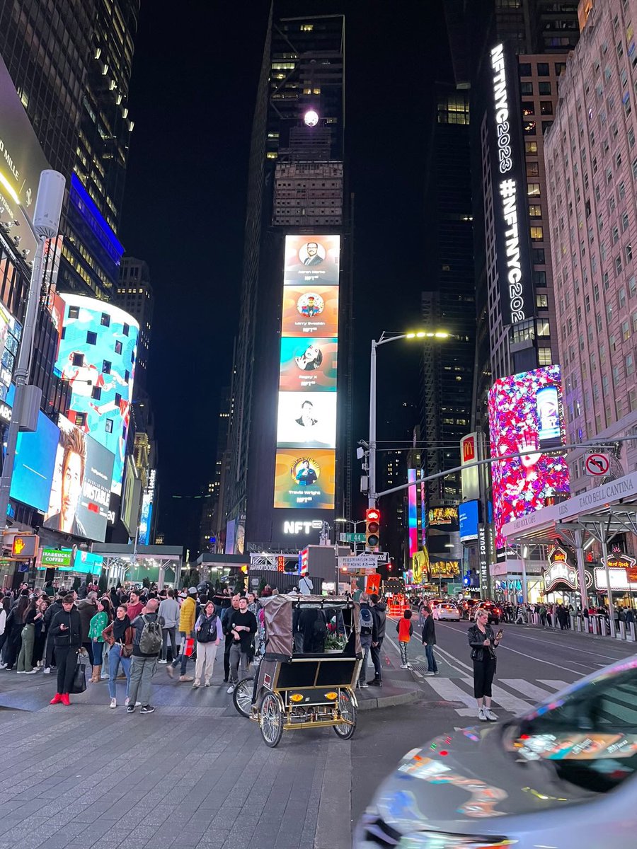Walking in Times Square…look up…and like… there’s my face… 😂🫶🔥#nftnyc