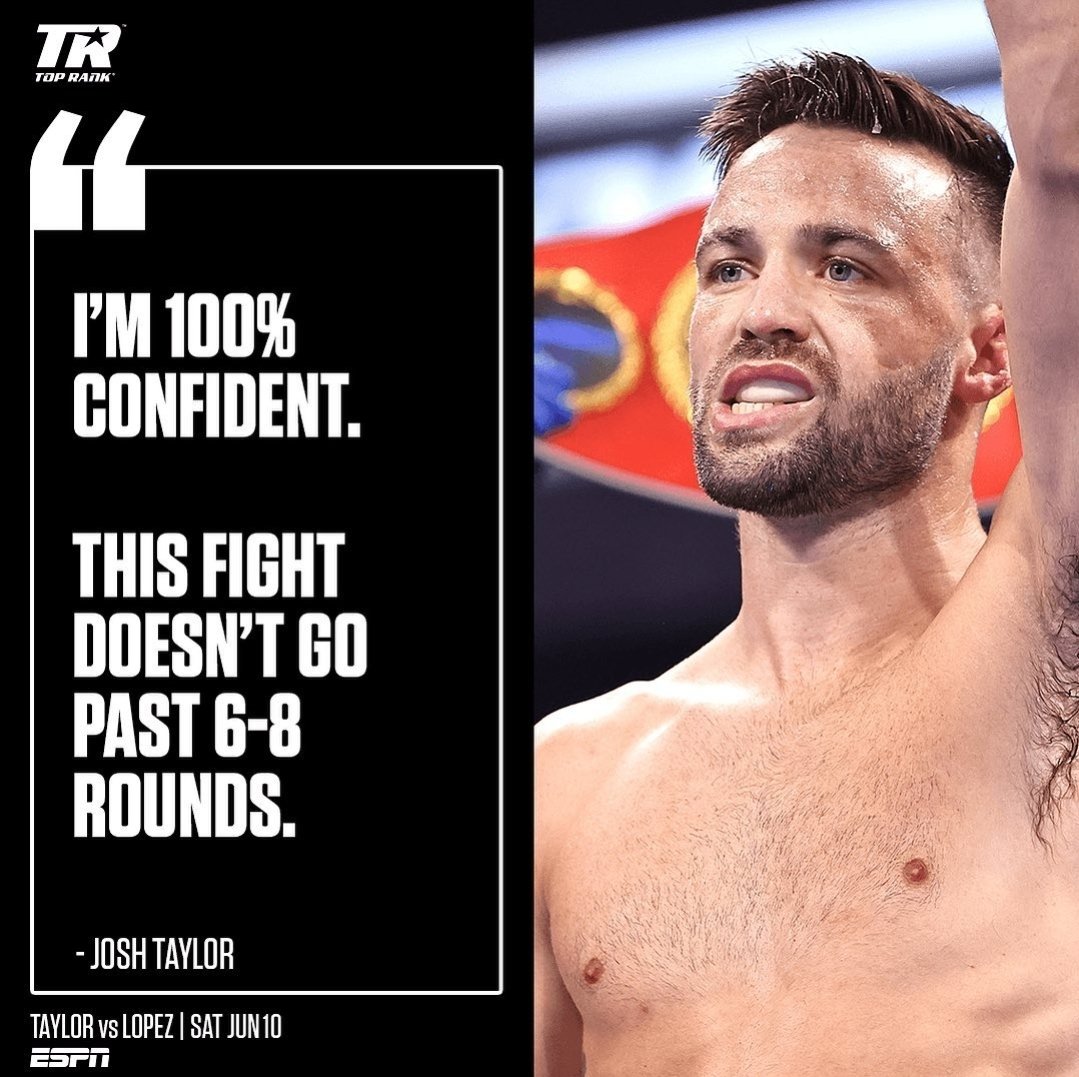 BoxingBodegaOfficial on Twitter ""I'm 100 confident.This fight doesn't go past 68 rounds