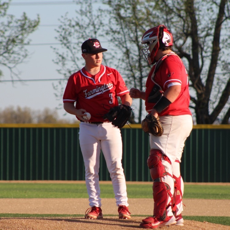 CardAthletics's tweet photo. Farmington Baseball gets a huge road conference win 10-7 over Shiloh Christian in 9 innings tonight! #ESED #CardinalNation https://t.co/2E5Ifhx9oi