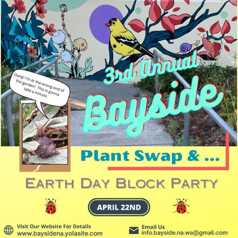 BaysideNeighbor's tweet photo. Earth Day Everyday! Join us on April 22 for things you can do for your Spring garden.
#EarthDay2023 #gardening #ppatch https://t.co/xlzVQadpHp