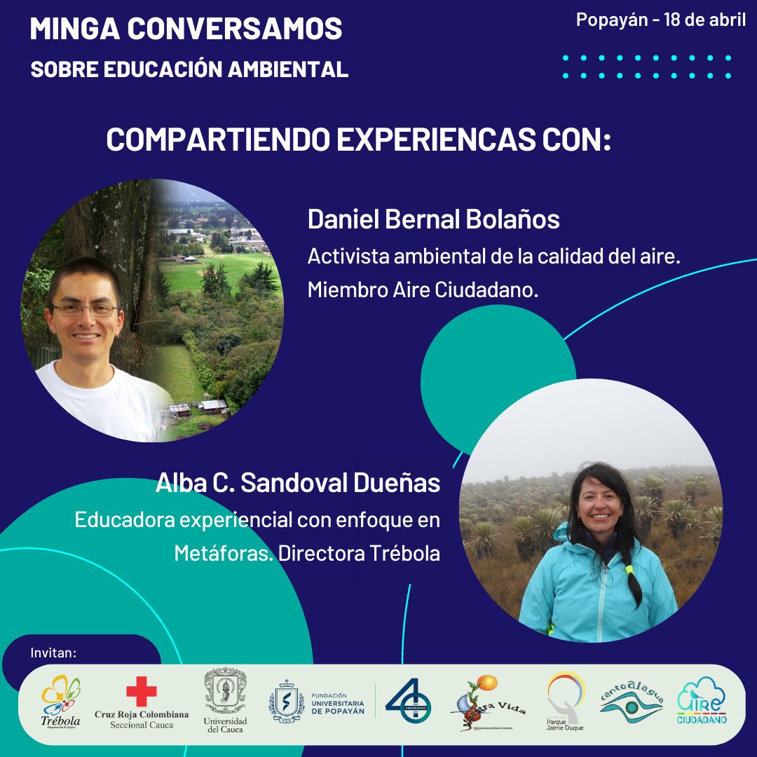 🐌Estamos a menos de 8 días de nuestro encuentro: Minga conversamos sobre educación ambiental. Un espacio para fortalecer los procesos d educación educación ambiental. 
🗓️ Agéndate: Popayán 18/04/23. Inscripciones: n9.cl/mingaconversam…
Compartiendo con invitados especiales✨