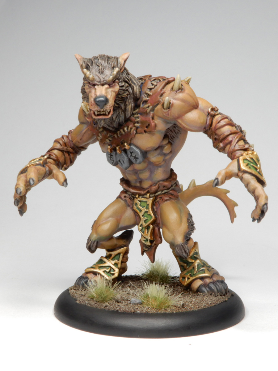 yonamo_n's tweet image. プライヴァティアープレスのウォープウルフを塗りました。今年も参加できて良かった。
#春のペイントまつり2023
#privateerpress #hordes #ミニチュアペイント