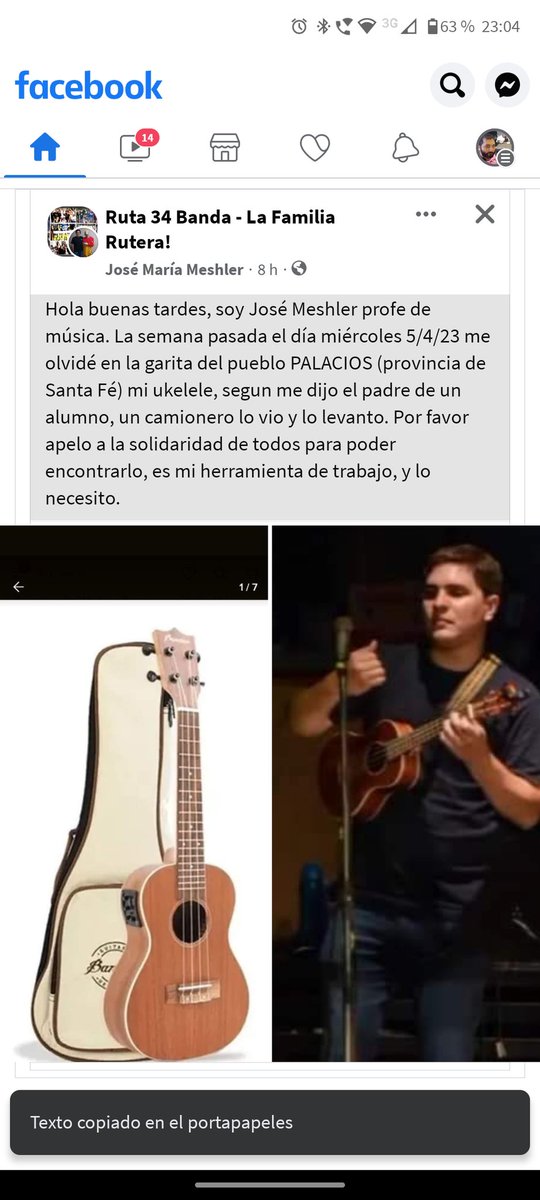 _elmaquinista's tweet photo. Es un amigo de Ceres. Es profesor de música en una escuela rural. Será que lo encontramos?
@GiecoLeon @CarabajalPeteco 
@sole_pastorutti @RalyOficial 
@changospasiuk https://t.co/FqUMsfIFli
