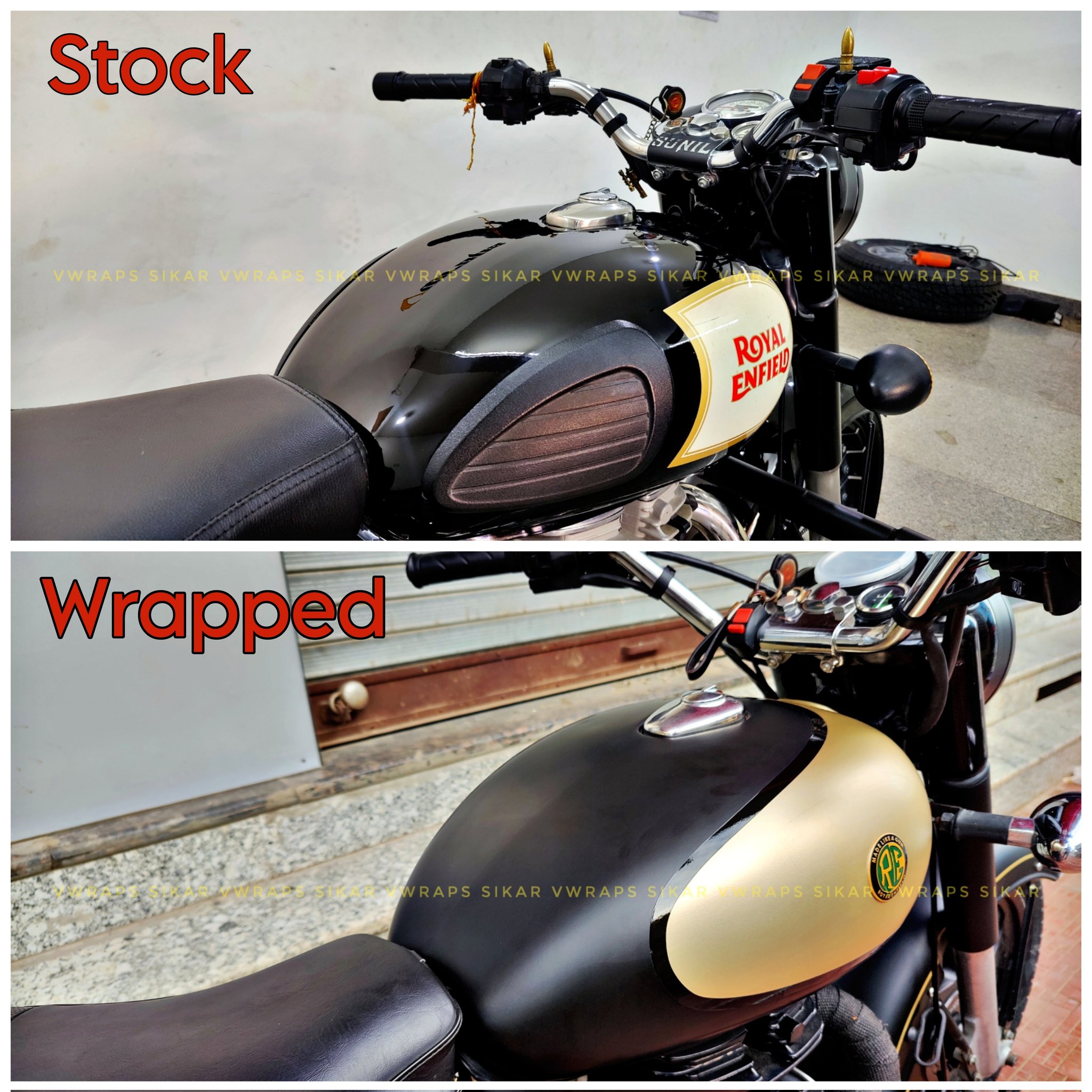 Vinyl wrap cost for royal enfield sale