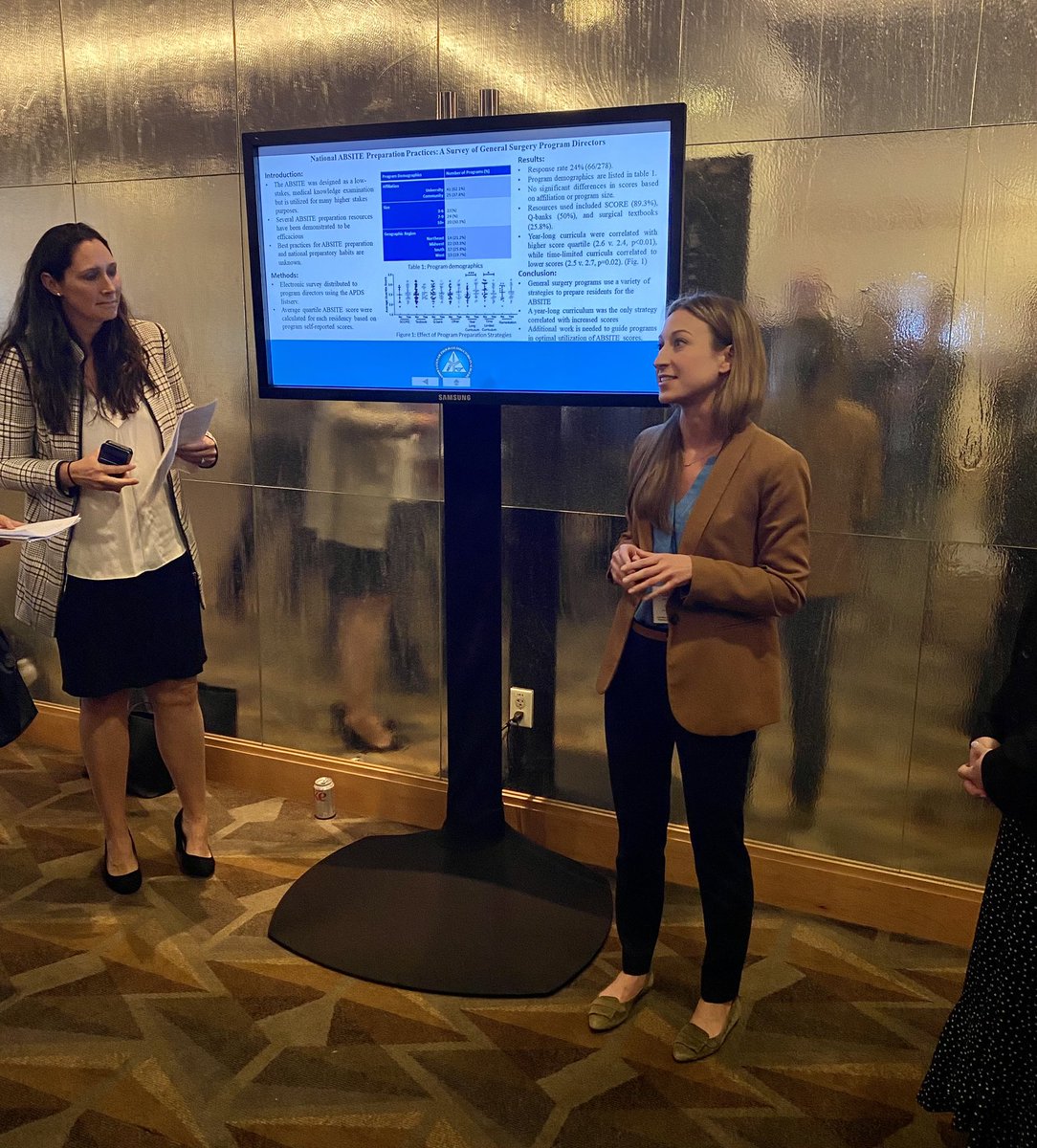 Just got done with an excellent @APDSurgery poster session, with CoSEF representation on every monitor! Congrats to @racheljensenMD @j_clan15 @DrSarahLund @DomDoster Nicole Brooks & Angela Le on great presentations 👏🏼 #SEW2023