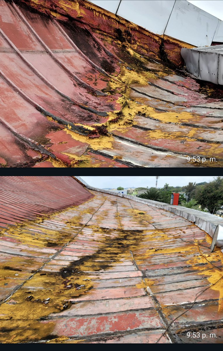 tuto_serulle's tweet photo. Así se encuentra el techo de la Gran Arena del Cibao en Santiago.  Sería bueno ponerle atención para que no siga deteriorándose. @miderec_rd @MOPCRD @PresidenciaRD @JosePaliza @RaquelPenaVice @JorgemotaTV @Orlandomendez7 @TenchyRodNYC @AlcaldiadeStgo https://t.co/meCU4d7sy6