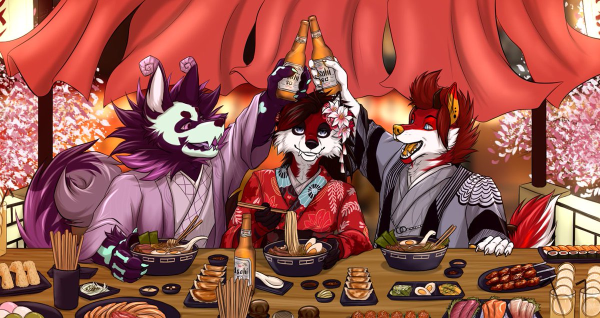 DoelSfw's tweet photo. CM for Jayjkay10 FA
Levi's B-day ramen party [Souh, Levi n Jesse]
type: shaded sketch https://t.co/AjKBZ7By11