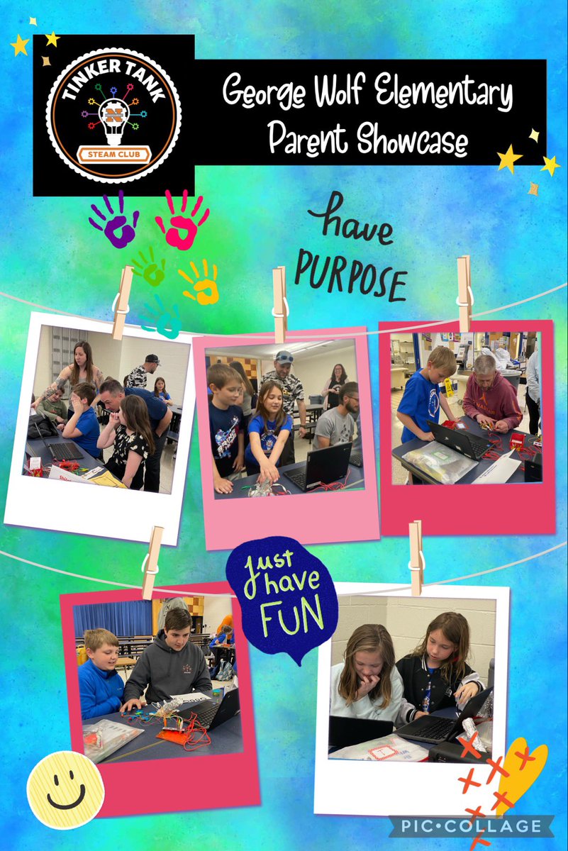 NASDTechCoach's tweet photo. Twelve weeks flew by in the blink of an eye 👁️! Today we celebrated the last day of #TinkerTank @nasdgeorgewolf with a parent showcase. Ss loved sharing their @makeymakey projects & coded games with their families. #kkidslearn #kkidpride #kkidsinspire #PASTEM #STEM #STEAM https://t.co/EKcto9mH1a