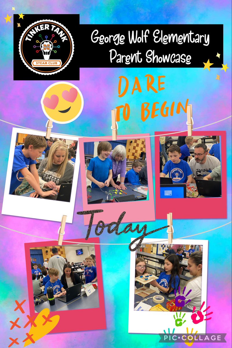 NASDTechCoach's tweet photo. Twelve weeks flew by in the blink of an eye 👁️! Today we celebrated the last day of #TinkerTank @nasdgeorgewolf with a parent showcase. Ss loved sharing their @makeymakey projects & coded games with their families. #kkidslearn #kkidpride #kkidsinspire #PASTEM #STEM #STEAM https://t.co/EKcto9mH1a