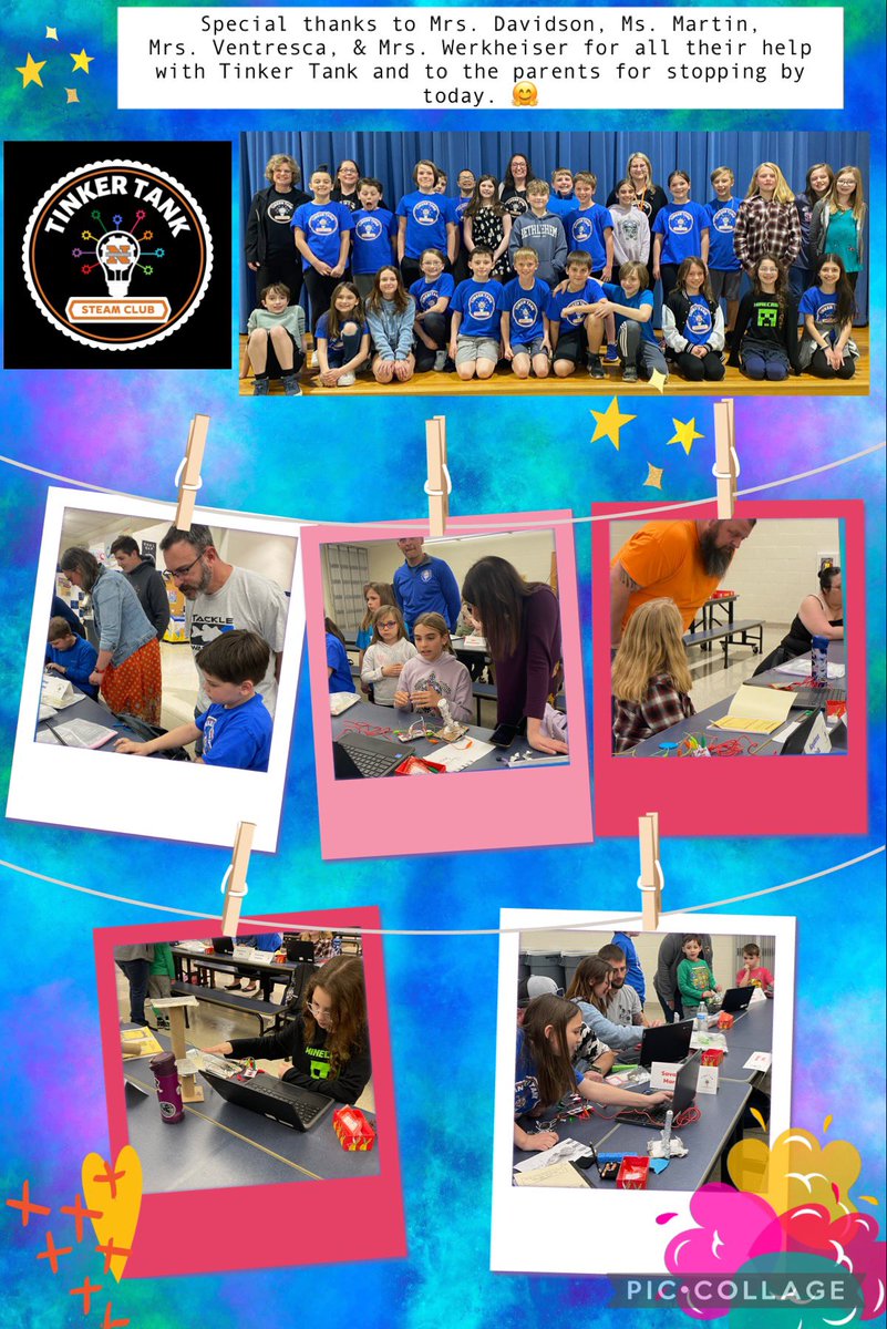 NASDTechCoach's tweet photo. Twelve weeks flew by in the blink of an eye 👁️! Today we celebrated the last day of #TinkerTank @nasdgeorgewolf with a parent showcase. Ss loved sharing their @makeymakey projects & coded games with their families. #kkidslearn #kkidpride #kkidsinspire #PASTEM #STEM #STEAM https://t.co/EKcto9mH1a