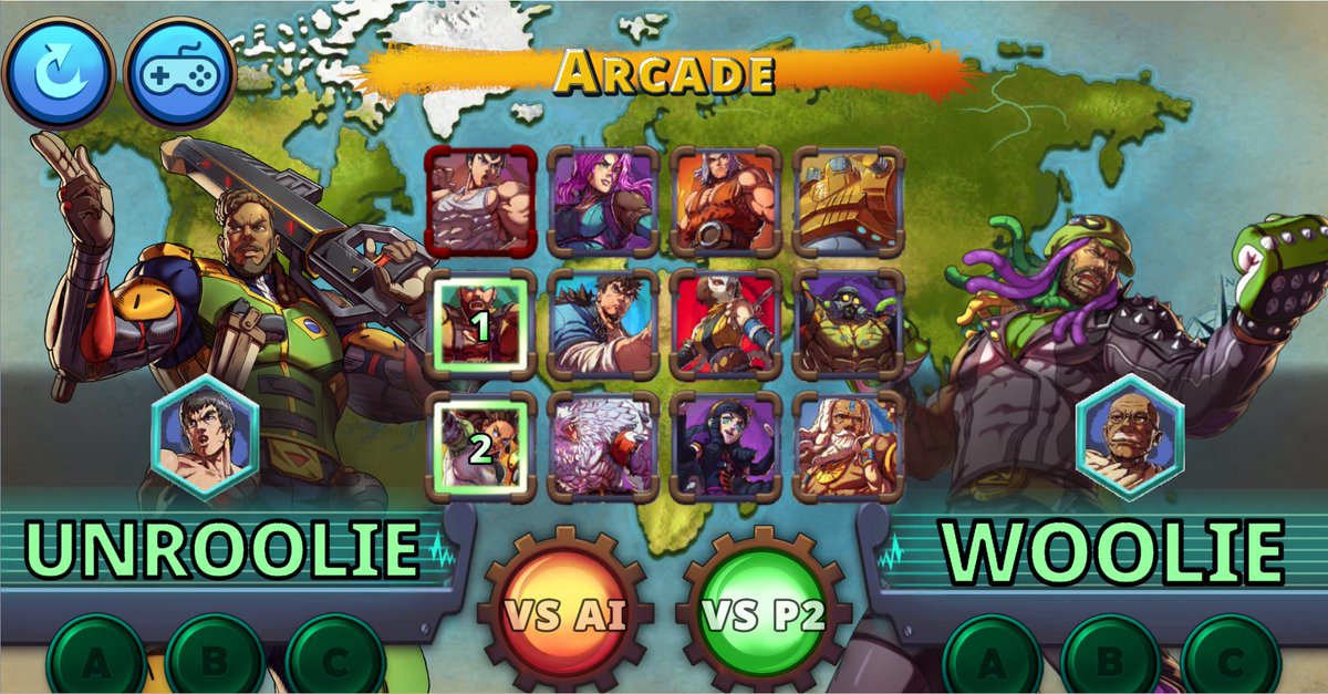 Hello heroes! Long time no see! The PC build is now playable through our discord! In this build are guest characters <a href="/WoolieWoolz/">Woolie Versus</a> and <a href="/unrooolie/">UnRooolie ❼</a>, though only local multiplayer and vs AI are active at the moment (and there are some small visual bugs). Still, please enjoy!