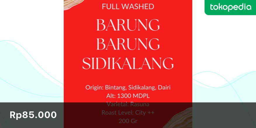 Coba cek ini di Tokopedia, deh. Harganya Rp85.000
tokopedia.link/v0fH7GSuVyb