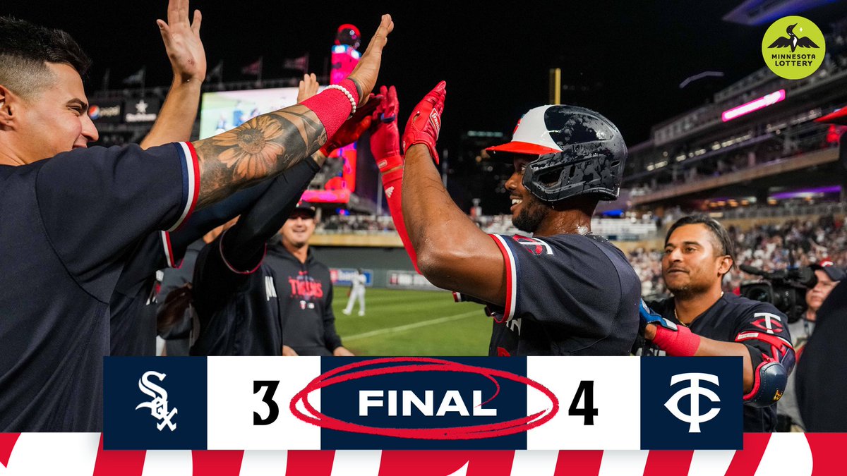 Twins's tweet photo. The ol’ bunt-error walk-off winner in 10.

Classic.

#TwinsWin | #MNTwins https://t.co/lykcftRQlo