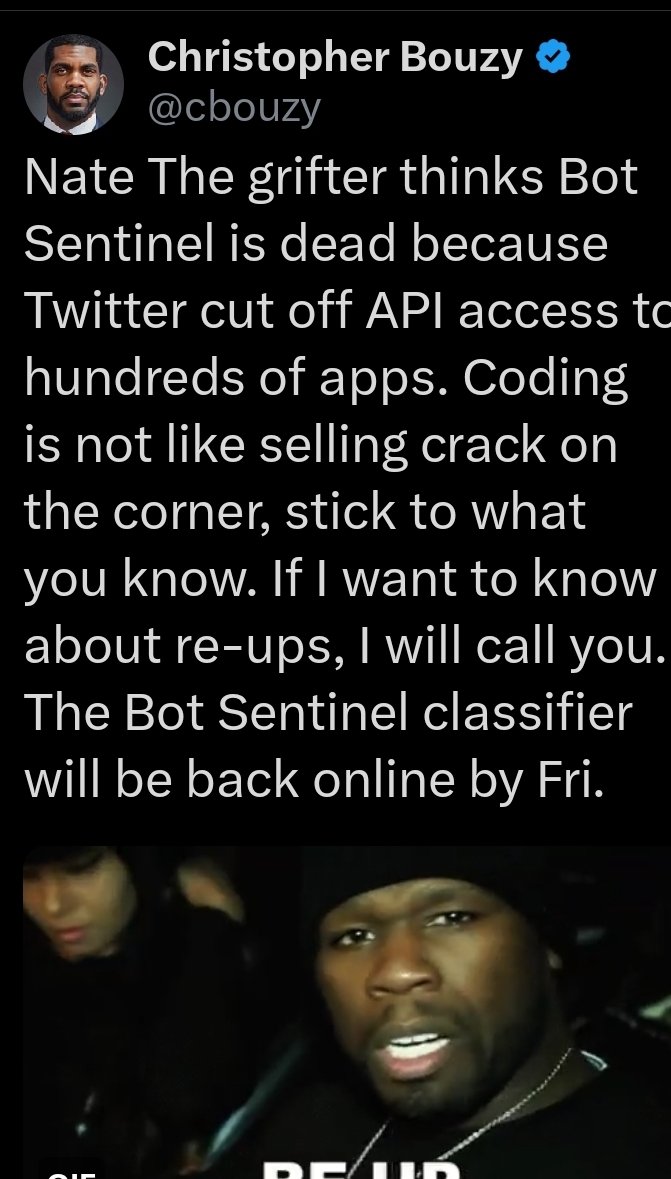 eyezwideblue's tweet image. Here we see the ceo of the &quot;safe-space&quot;, #spoutible, calling a lawyer a crack selling drug dealer. Again. With his followers joining in on the bullying &amp;amp; insults. What you &amp;amp; they say they are against &amp;amp; why spoutible exists. Hypocrites. @cbouzy is the grifter, con &amp;amp; fraud.