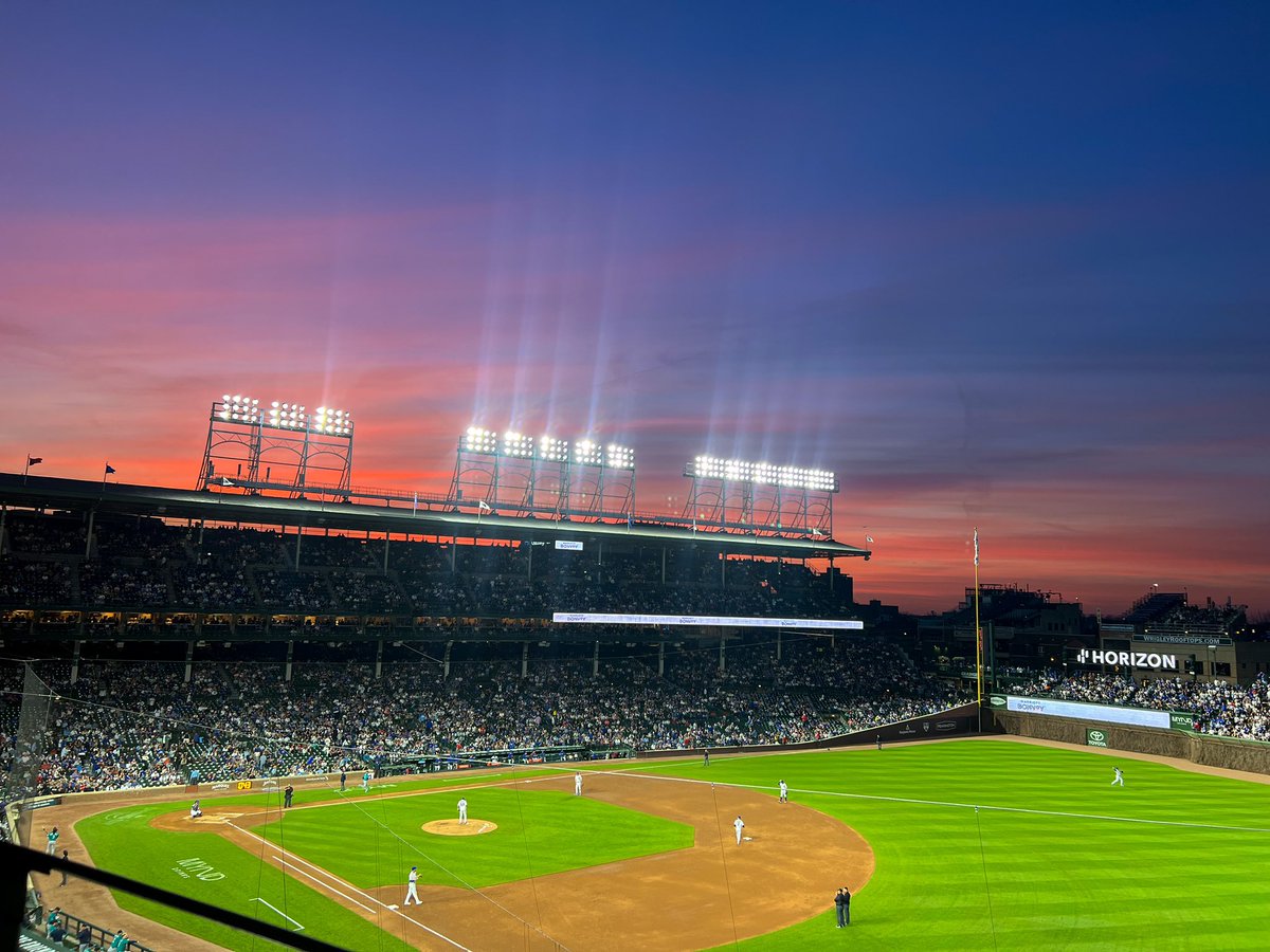 Not a bad night at wrigley